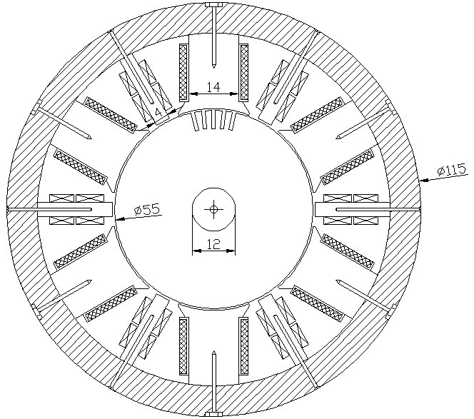 Motor-6 pole DC